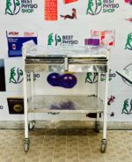 Medical Equipment's Trolley with 2 -Shelves - Physiotherapy Equipment Trolley