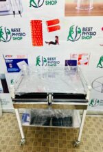 Medical Equipment's Trolley with 2 -Shelves - Physiotherapy Equipment Trolley - Image 2
